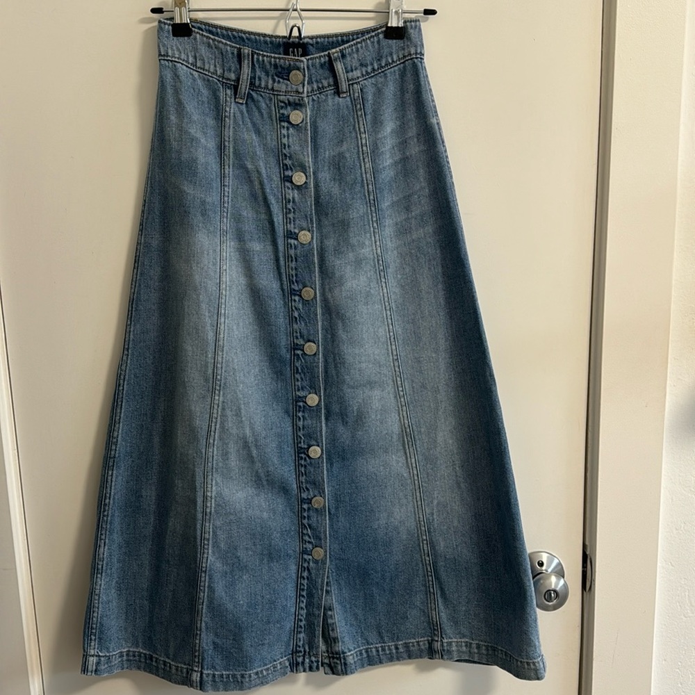 Gap Denim Maxi Skirt sz 24/00